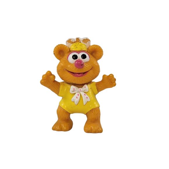 Vintage Fozzie Bear 2" Figures Muppet Babies Lot of 2 Collectible - Picture 7 of 12